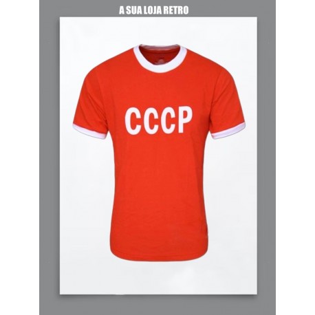 Camisa retrô CCCP vermelha