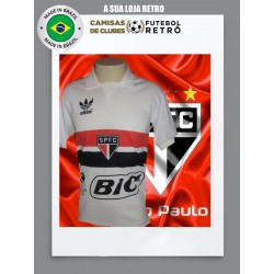 Camisa retro São Paulo branca - BIC