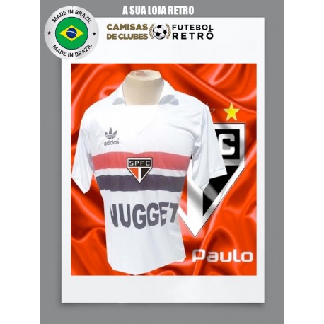 Camisa retro São Paulo FC - branca Nugget
