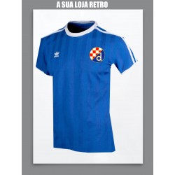 Camisa retrô Dynamo Zagreb logo azul 1980- YOU