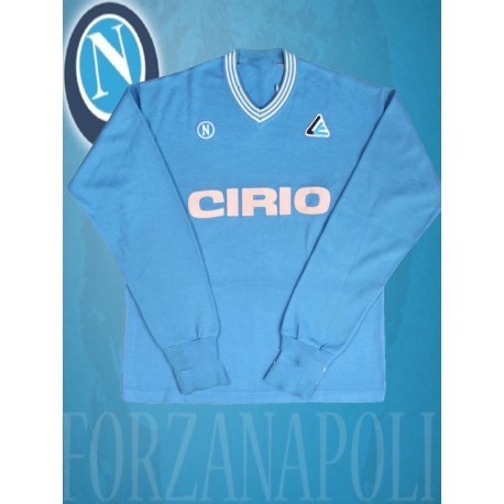 Camisa Retrô Napoli Azul Cirio ML 1984- 85 - ITA