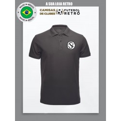 Camisa retrô Ceará polo preta 1914