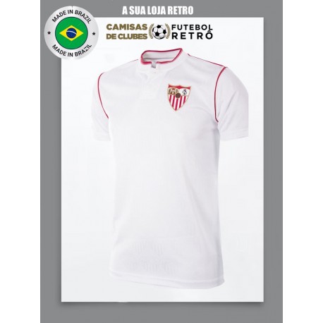 Camisa Retrô Sevilla FC branca. maradona - ESP