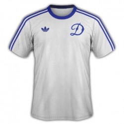 Camisa retrô Dynamo Kiev logo branca - RUS