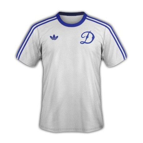 Camisa retrô Dynamo Kiev logo branca - RUS