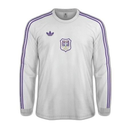 Camisa retrô Anderlecht logo branca 1984 - BEL