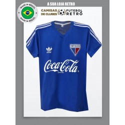 Camisa Retrô Fortaleza azul coca cola comemorativa