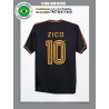 Camisa retrô Flamengo Zico logo ouro comemorativa