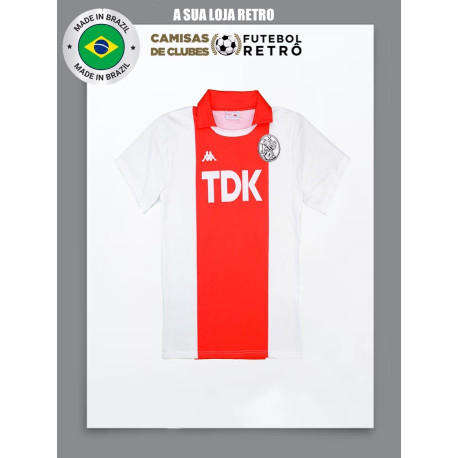 Camisa Retrô Ajax de Amsterdam Kappa 1985