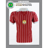 Camisa retrô Hungria Listrada Grená