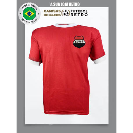 Camisa retrô do Egíto Vermelha