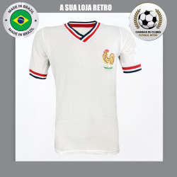 Camisa retrô França branca - 1970