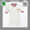 Camisa retrô França Branca - 1970