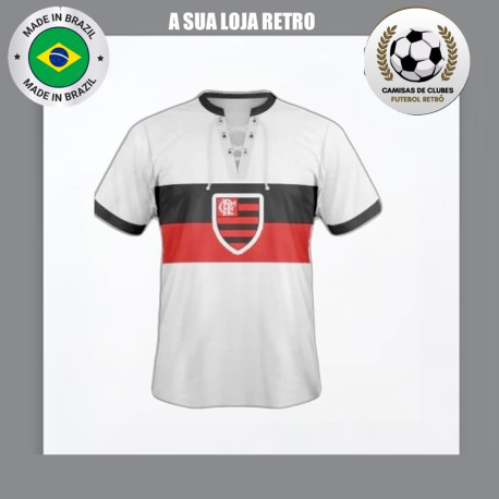 Camisa retrô Flamengo branca 1940