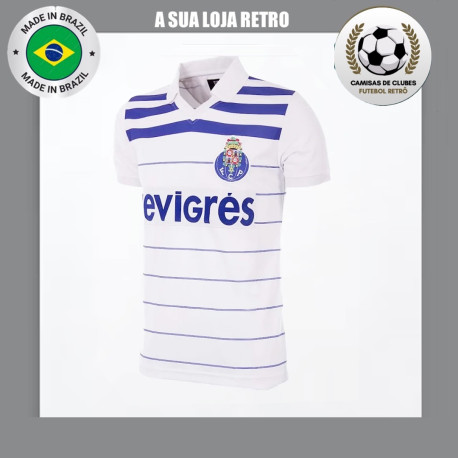 Camisa Retrô Fc Porto Branca 1987 Revigres- POR