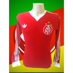 Camisa retrô Internacional ML Louro Verde 1980-1981.