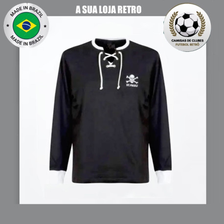 Camisa retrô st PAULI preta ML