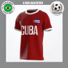 Camisa retrô Seleção de Cuba Vermelha 1980