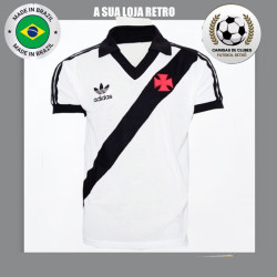 Camisa retrô Vasco branca logo - 1988 