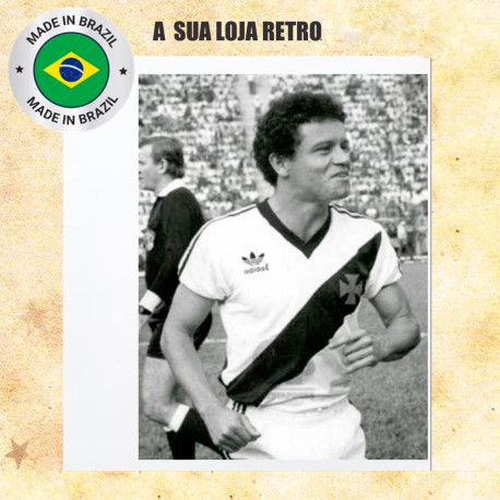 Camisa retrô Vasco branca logo - 1988 