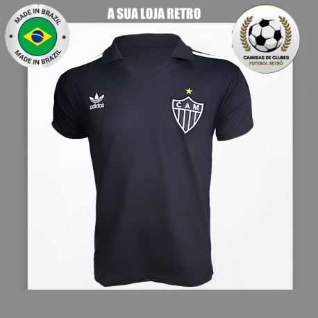 Camisa Atlético Logo preta 1980