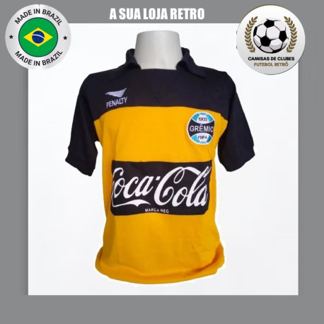 - Camisa retrô Grêmio Mazarópi coca cola -1989