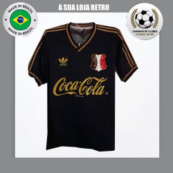 Camisa retrô Santa Cruz Preta Comemorativa Gold