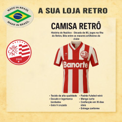 Camisa retrô Náutico Coca Cola Vermelho