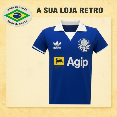 Camisa Retrô Palmeiras 1987 - Agip Verde