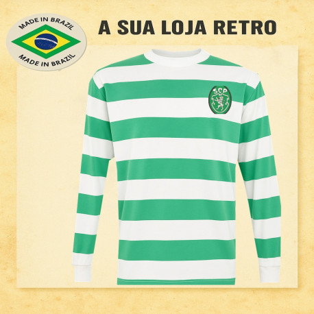 Camisa Retrô Sporting de Portugal ML 1970 - POR