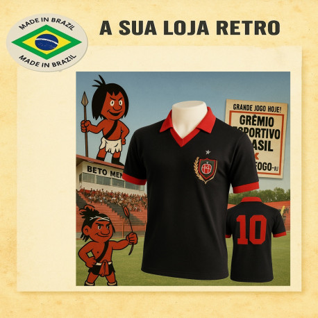 Camisa retrô GEB vermelha - 1950