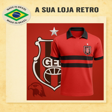 Camisa retrô GEB vermelha - 1950