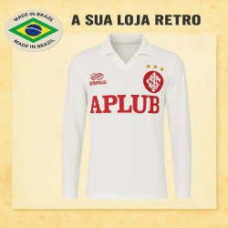 Camisa retrô Internacional Olimpikus ML - Aplub branca