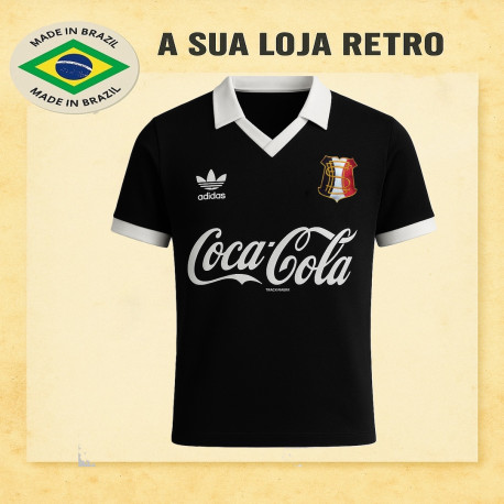 Camisa retrô Santa Cruz Preta Comemorativa Gold