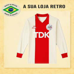 Camisa Retrô Ajax de Amsterdam Tdk 1985