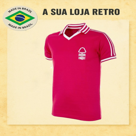 Camisa Retrô nottingham forest vermelha 1970- ENG