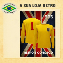Camisa retrô Inglaterra Goleiro -1970