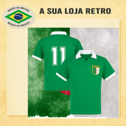 Camisa retrô dos Camarões amarela le coq