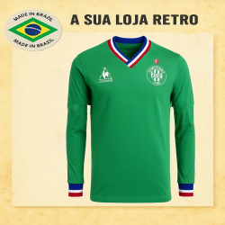 Camisa retrô AS st Etienne ML FRA 1977