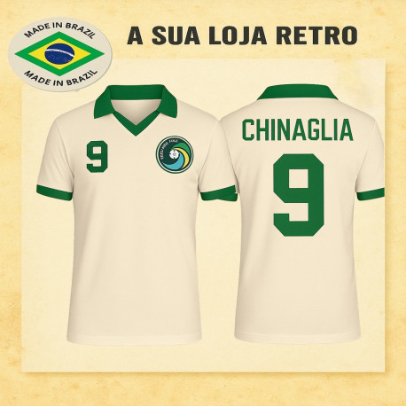 Camisa retrô Cosmos de Nova York Chinaglia
