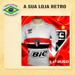 Camisa retro São Paulo branca - BIC