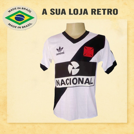 Camisa retrô Vasco Banco Nacional -1984
