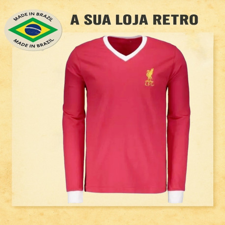 Camisa retrô Liverpool ML 1977 - ENG