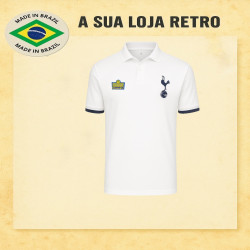 Camisa retrô Tottenham Hotspur Spurs branca 1978