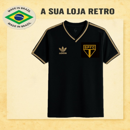 Camisa retro São Paulo Dourado