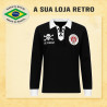 Camisa retrô FC ST Pauli Preta Cordinha ML