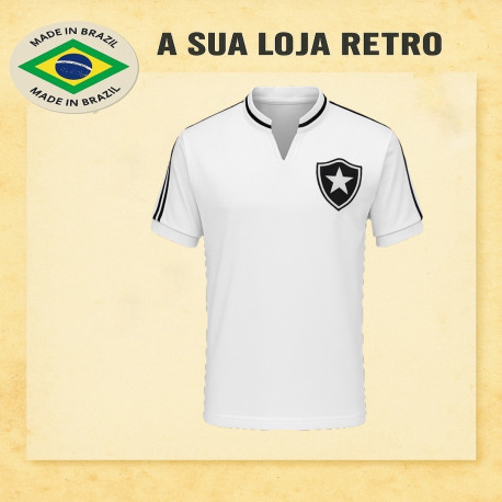Camisa retrô Botafogo branca Dry Fit 1981