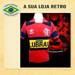 Camisa retrô Flamengo Lubrax amarelo- 1980