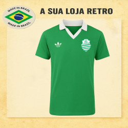  Camisa retrô AA Francana logo verde 1980