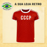 Camisa retrô CCCP Vermelha 3 Listras